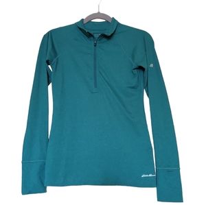 Eddie Bauer Thermal Quarter Zip Athletic Women's XS Top (Really warm!) NWOT